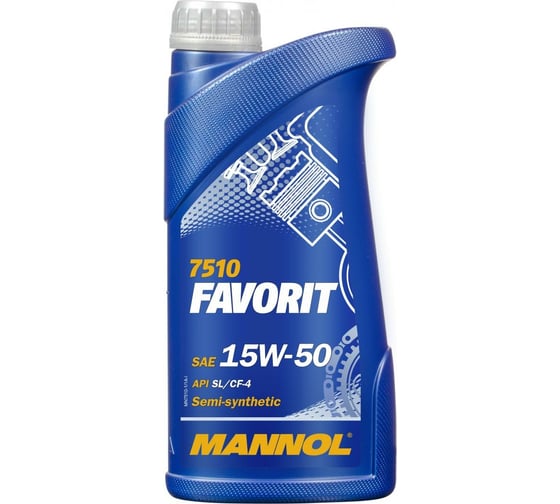  о полусинтетическом моторном масле MANNOL FAVORIT 15W50 1 л 1134 .