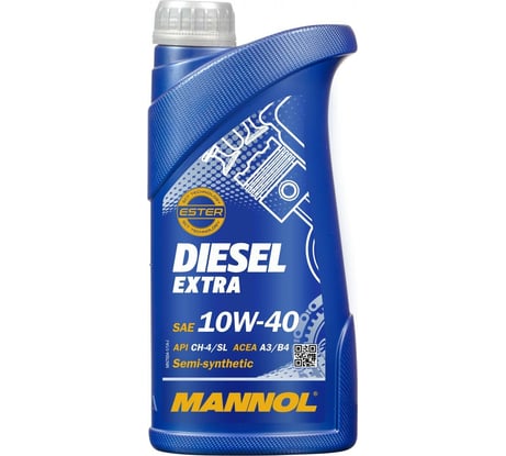 Полусинтетическое моторное масло MANNOL DIESEL EXTRA 10W40 1 л 1105