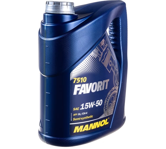 Полусинтетическое моторное масло MANNOL FAVORIT 15W50 4 л 4032