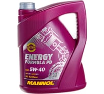 Синтетическое моторное масло MANNOL ENERGY FORMULA PD 5W40 5 л 4014