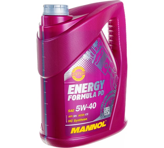 Синтетическое моторное масло MANNOL ENERGY FORMULA PD 5W40 5 л 4014
