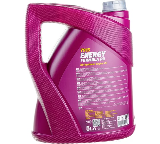 Синтетическое моторное масло MANNOL ENERGY FORMULA PD 5W40 5 л 4014