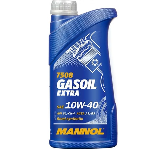 Полусинтетическое моторное масло MANNOL GASOIL EXTRA 10W40, 1 л 1169 1