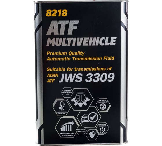 Жидкость АКПП MANNOL O.E.M. MULTIVEHICLE JWS 3309 Metal, 4 л 3064