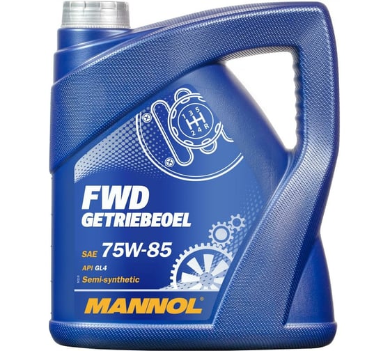 Полусинтетическое трансмиссионное масло  MANNOL FWD GETRIEBEOEL 75W85, 4 л 1317