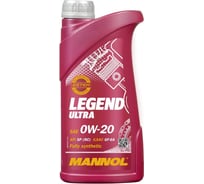 Синтетическое моторное масло MANNOL LEGEND ULTRA 0W20, 1 л 79181