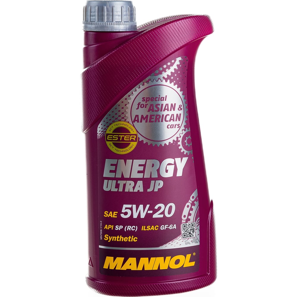 Синтетическое моторное масло MANNOL ENERGY ULTRA JP 5W20 1 л 4000 ...