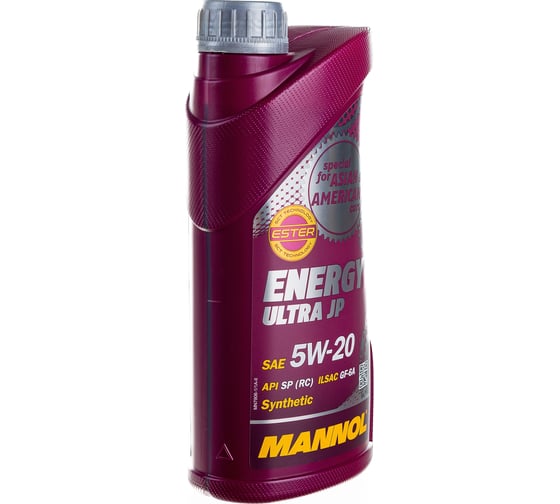 Синтетическое моторное масло MANNOL ENERGY ULTRA JP 5W20 1 л 4000