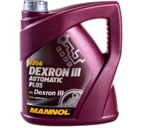 Синтетическое трансмиссионное масло MANNOL DEXRON III AUTOMATIC PLUS 4 л 1356