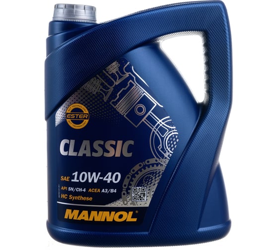 Полусинтетическое моторное масло MANNOL CLASSIC 10W40 5 л 1155