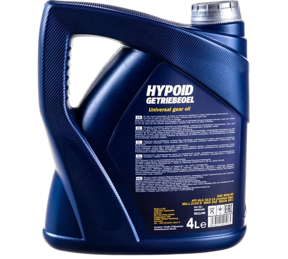 Трансмиссионное масло MANNOL HYPOID GETRIEBEOEL 80W90, 4 л 1354