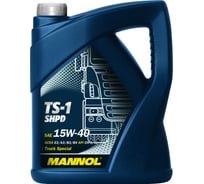 Минеральное моторное масло MANNOL TS-1 SHPD 15W40 5 л 1237