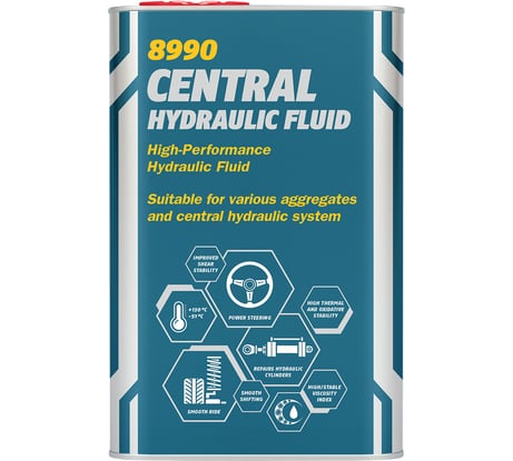 Гидравлическая жидкость MANNOL CENTRAL HYDRAULIC FLUID Metal, 1 л 2472