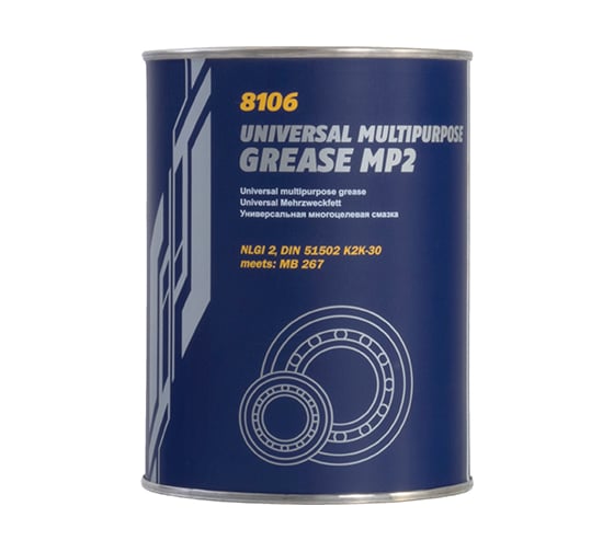 Многоцелевая густая смазка MANNOL MP-2 Universal Multipurpose Grease MP2, 800 гр. 2105