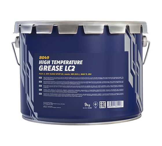 Термостойкая пластичная смазка MANNOL LC-2 High Temperature Grease 9 кг 261838