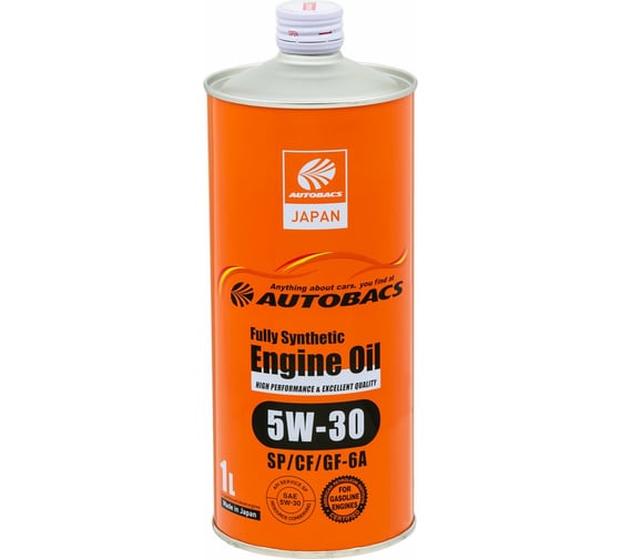 Моторное масло AUTOBACS 5W-30, API SP/CF, ILSAC GF-6A, SYNTHETIC, 1 л A00032237