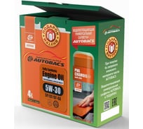 Моторное масло AUTOBACS FS 5W30, SP/CF/GF-6A, +салфетка (комплект) A238-530-ACW-SP