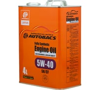 Моторное масло AUTOBACS FS 5W40, SN/CF, +ароматизатор (комплект) A01508404-540VIC