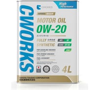 Моторное масло CWORKS SUPERIA MOTOR OIL 0W-20 SP/GF-6A, 4L  A11SR1004