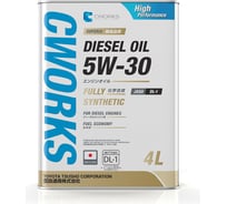 Моторное масло CWORKS SUPERIA DIESEL OIL 5W-30 DL-1, 4L  A12SR1004