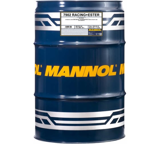Синтетическое моторное масло MANNOL RACING ESTER 10W60 60 л 10W-60 4049