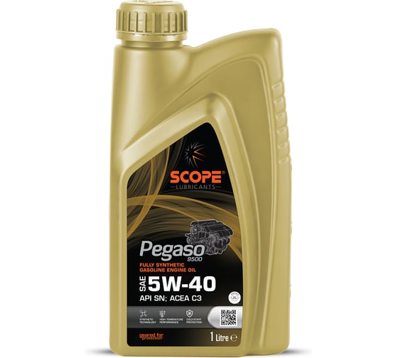 Синтетическое масло scope lubricants Pegaso 9500 Fully Synthetic GEO SAE 5W/40 API SN C3 6290362551270