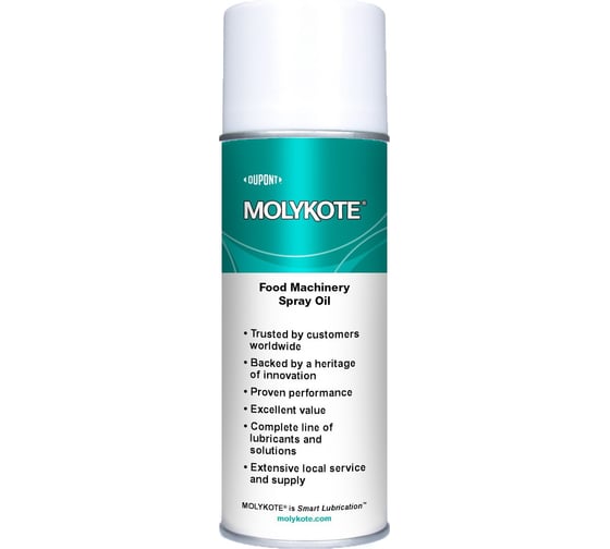 Универсальное масло Molykote Food Machinery Spray Oil, 400 мл 4113249 1