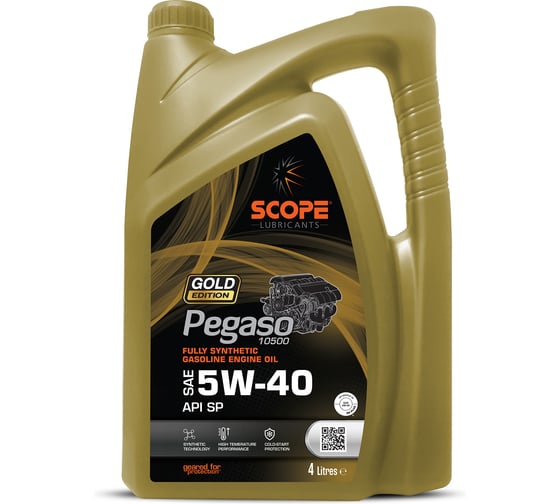 Синтетическое масло scope lubricants Gold Edition Pegaso 10500 Fully Synthetic GEO SAE 4л 6290362551294
