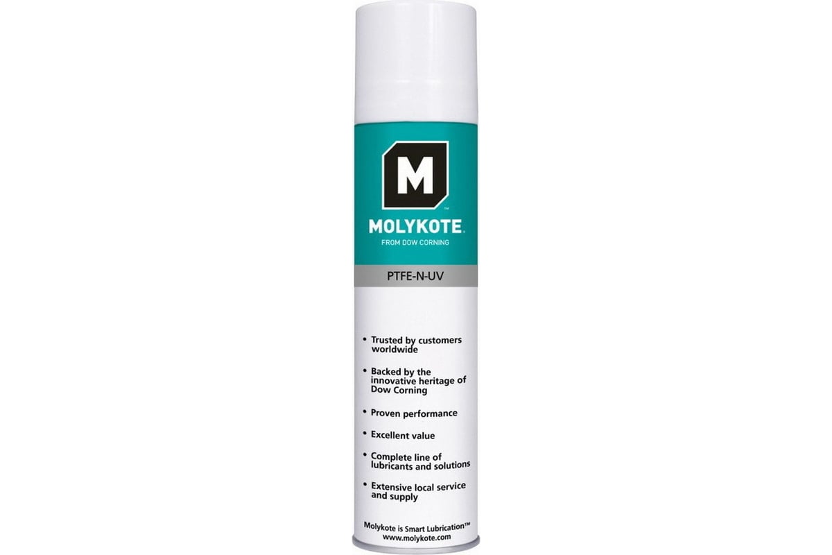 Антифрикционное покрытие-смазка Molykote PTFE-N-UV Spray 400 мл 4126713 .