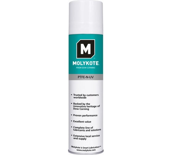 Антифрикционное покрытие-смазка Molykote PTFE-N-UV Spray 400 мл 4126713 1