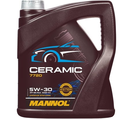 Синтетическое моторное масло MANNOL CERAMIC 5W30 4 л. 5W-30 77204