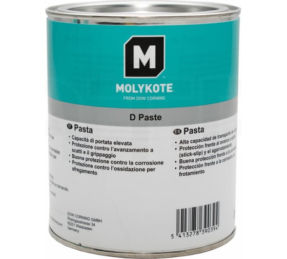 Паста Molykote D Paste, 1 кг 4045287 1