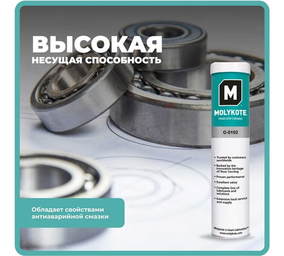 Пластичная смазка Molykote G-0102, 400 г 4045337