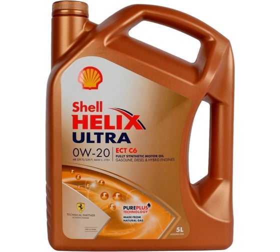 Моторное масло Shell Helix Ultra ECT C6 0W-20 кан. 5л 550074671 1