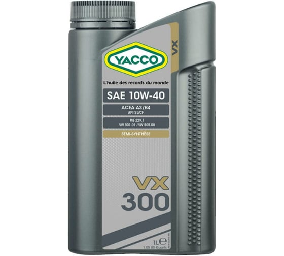 Моторное масло YACCO VX 300 10W40, 1 л 303325 1
