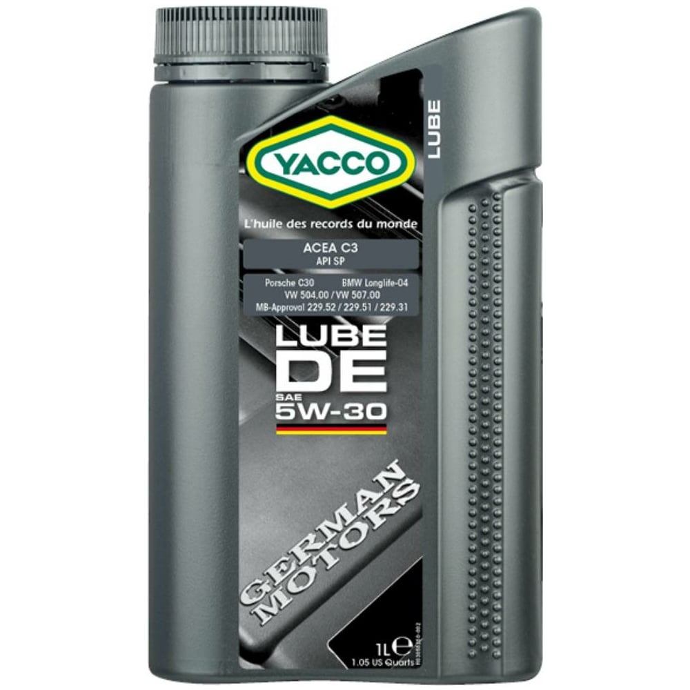 Моторное масло YACCO LUBE DE 5W30, 1 л 305525 - выгодная цена, отзывы ...
