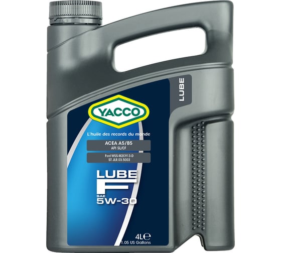 Моторное масло YACCO LUBE F 5W30, 4 л 304928