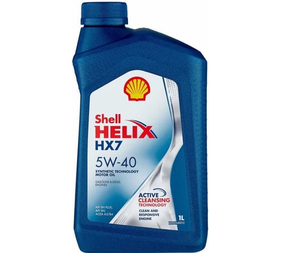 Моторное масло Shell Helix HX7 5W-40, канистра 1л 550070318T124
