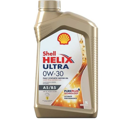 Моторное масло Shell Helix Ultra A5/B5 0W-30, канистра 1л 550046659