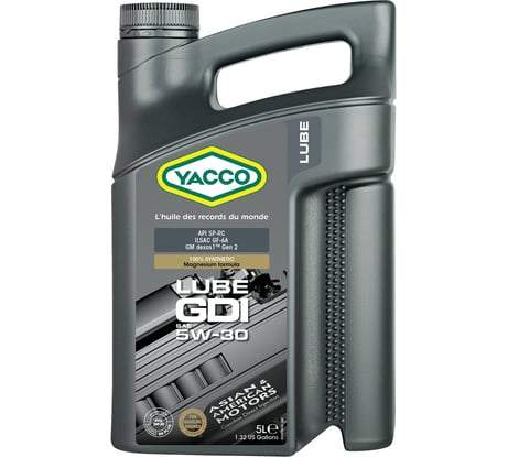 Моторное масло YACCO LUBE GDI 5W30, 5 л 306922