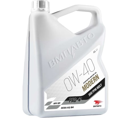 Масло моторное ВМПАВТО Modern 0w40 (A3/B4, SP), канистра 4л. 9321