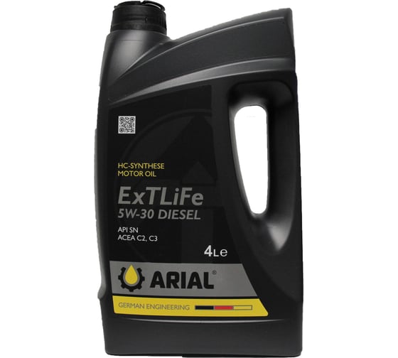 Масло моторное ExTLiFe Diesel 5W-30 (4л) ARIAL AR032053030 1