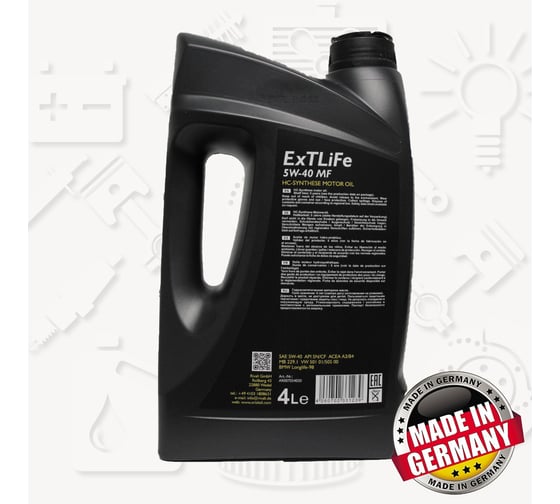 Масло моторное ExTLiFe MF 5W-40 (4л) ARIAL AR007054030