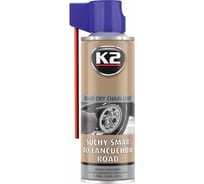 Смазка для цепей K2 ROAD DRY CHAIN LUBE аэрозоль, 400 мл W143