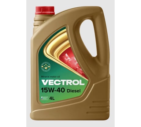Минеральное моторное масло VECTROL 15w40 Diesel CF-4 4 л ve3022