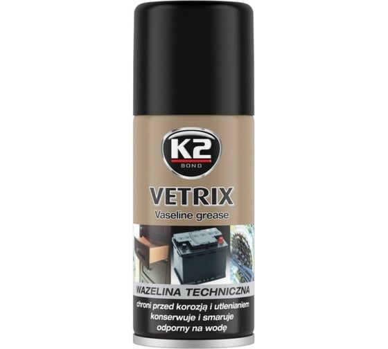Вазелиновая смазка K2 VETRIX, аэрозоль 140мл B400