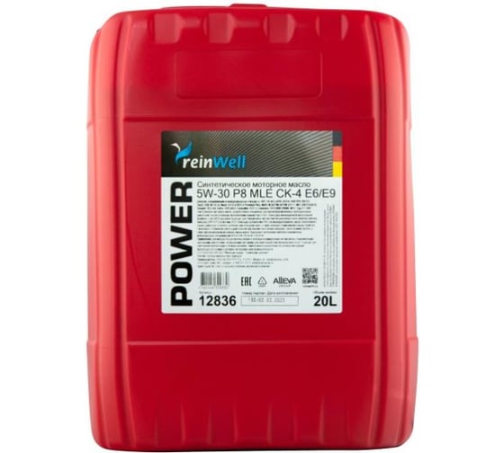 Моторное масло ReinWell POWER P8 MLE 5W-30 CK-4/SN E6/E9 (200л) 12838