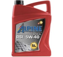 Масло моторное синтетическое Alpine RSI 5W-40 5L 101472