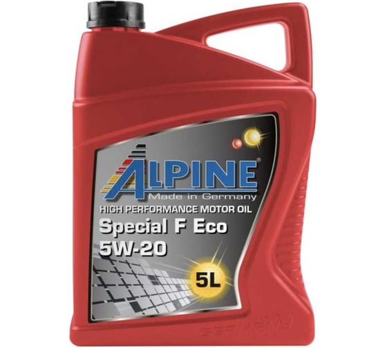 Масло моторное синтетическое Alpine Special F Eco 5W-20 5L 101412 1
