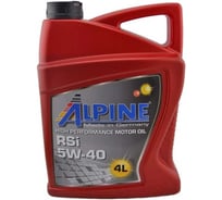 Масло моторное синтетическое Alpine RSI 5W-40 4L 101478